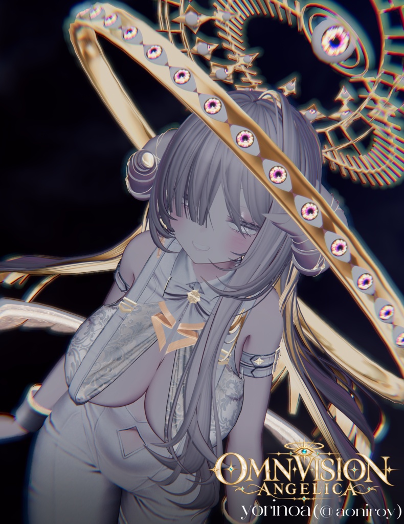 〔3Dモデル〕𝐎𝐌𝐍𝐈𝐕𝐈𝐒𝐈𝐎𝐍 𝐀𝐍𝐆𝐄𝐋𝐈𝐂𝐀 — Celestial Gaze Set〔-Silence-〕