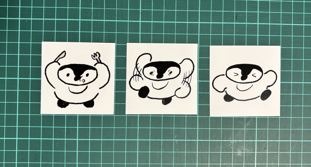 #概ムちゃんといっしょ　ステッカーセット