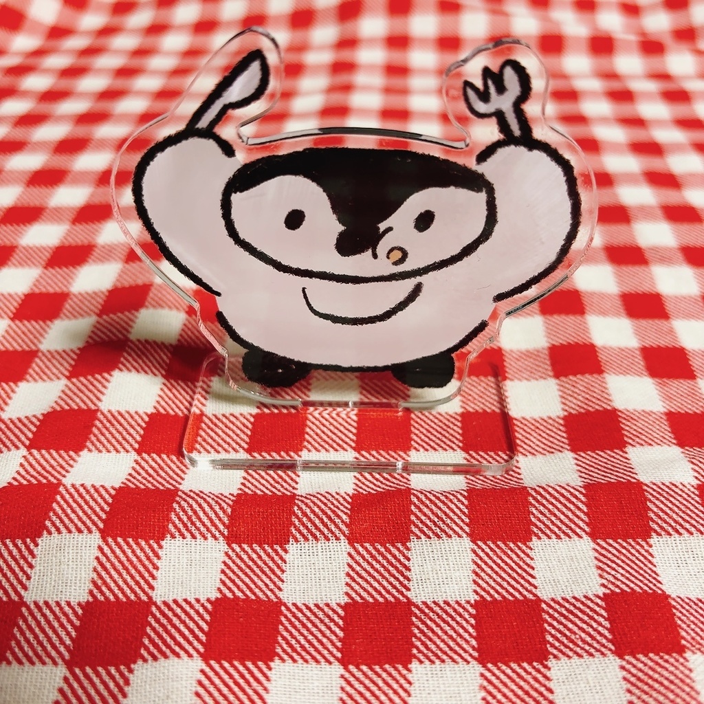 #概ムちゃんといっしょ　７センチアクリルスタンド　ごはん