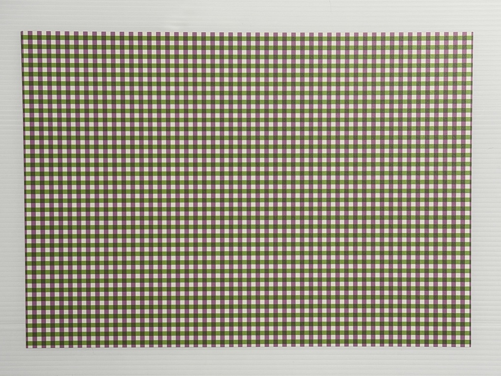 ギンガムチェックペーパー 緑+紫