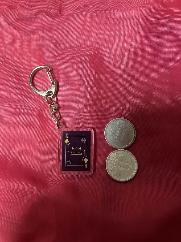 トランプKクローバー アクリルキーホルダー