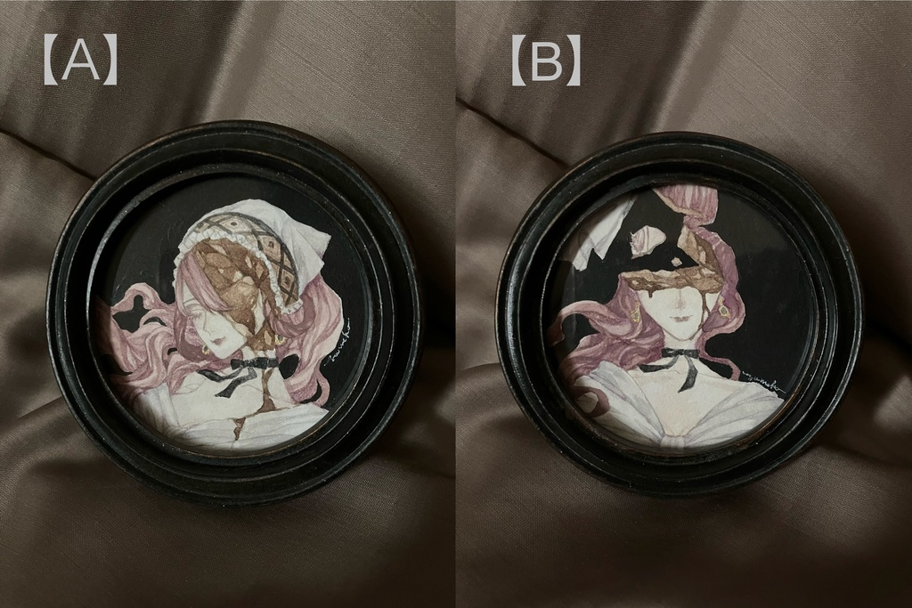 ミニ原画『chocolate girl』