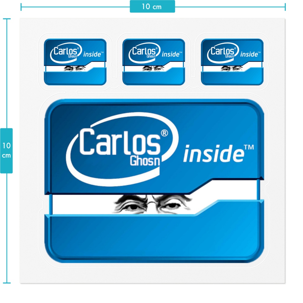 「カルロス・ゴーン・入ってる」ステッカー🪙
