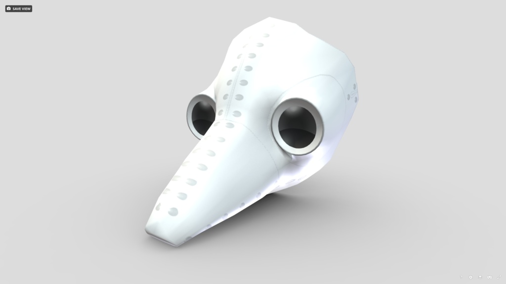 [FBX]ペスト看護士のマスク＋ナースキャップ