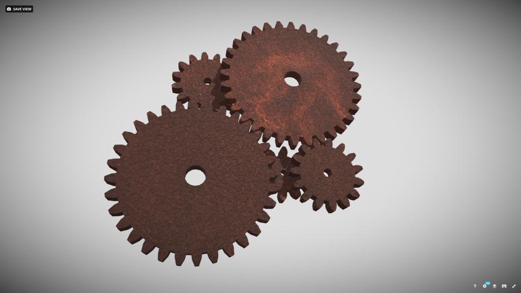 [FBX][無料] 錆びた歯車