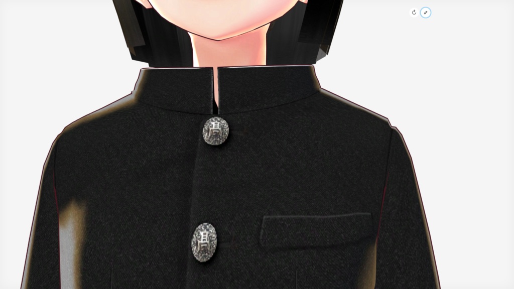 VRoid用 女子学生向け「学ラン(ベーシック)」テクスチャデータ🪙