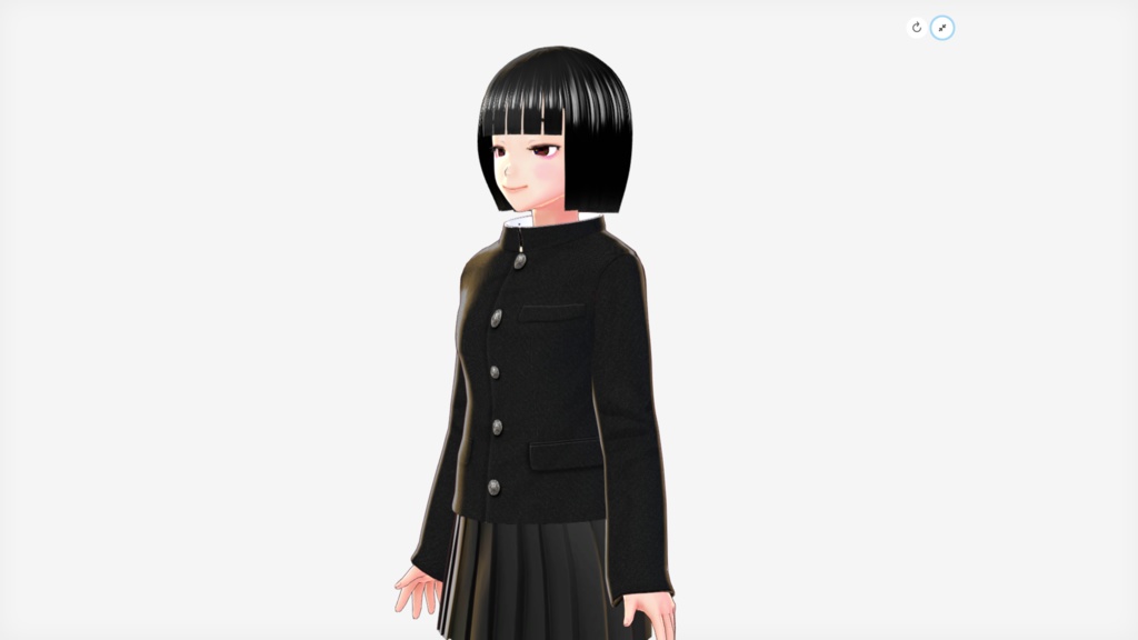 VRoid用 女子学生向け「学ラン(ベーシック)」テクスチャデータ🪙