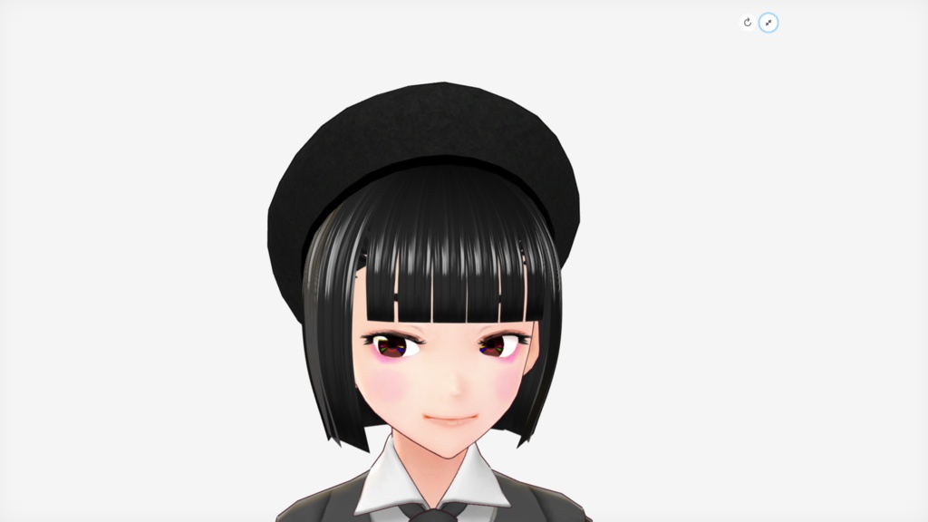 [FBX] ベレー帽（細ベルト）