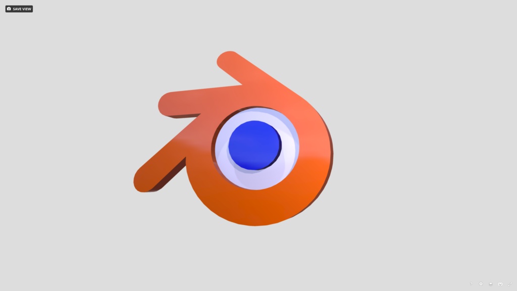 [FBX&GLB] [無料+] Blender logo アクセサリー
