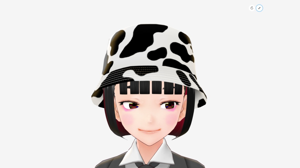 [FBX] シャロー バケットハット（牛柄）