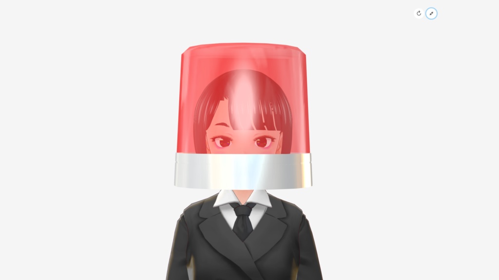 [FBX][無料] パトランプ型フルフェイスヘルメット(patrol lamp type full face helmet)
