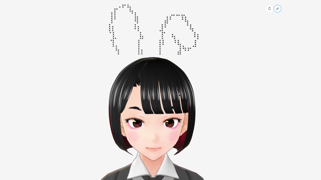 [FBX] [無料+]うさぎ耳（アスキーアート）