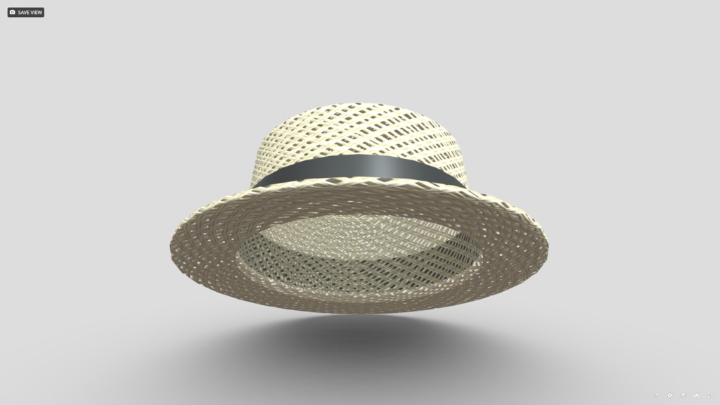 [FBX] カンカン帽（基本）Basic boater hat🪙
