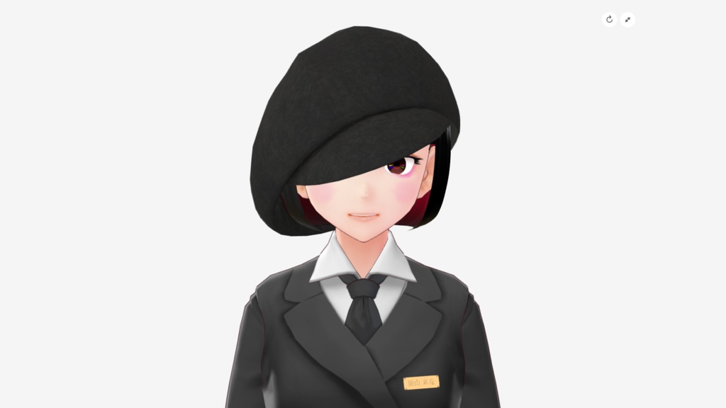 [FBX] キャスケット帽（斜め崩し）🪙