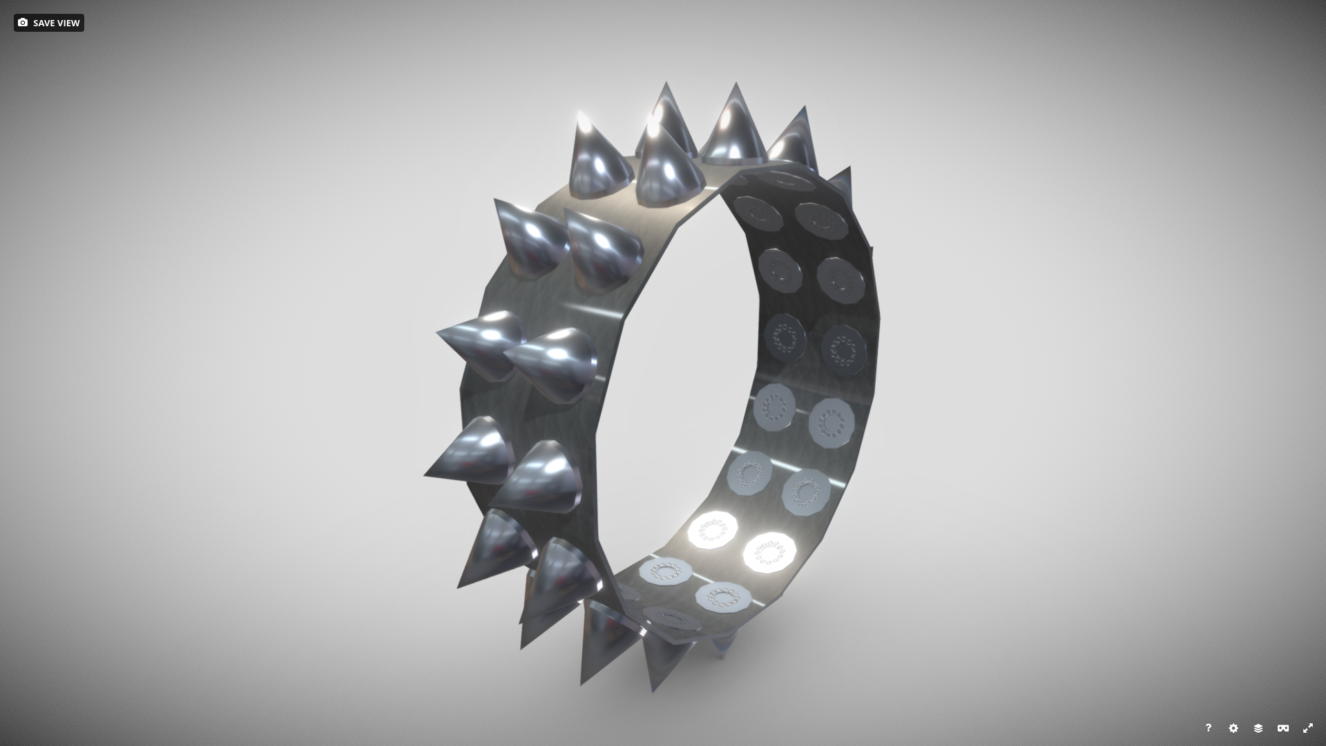 [FBX] リストバンド（二連スパイクスタッズ）🪙