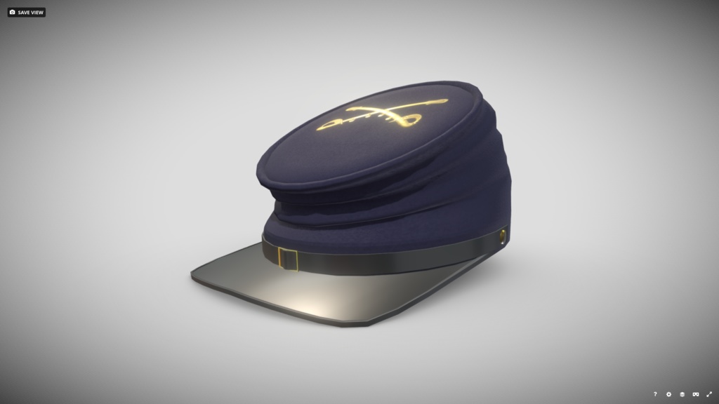 [FBX] ケピ帽（アメリカ型）