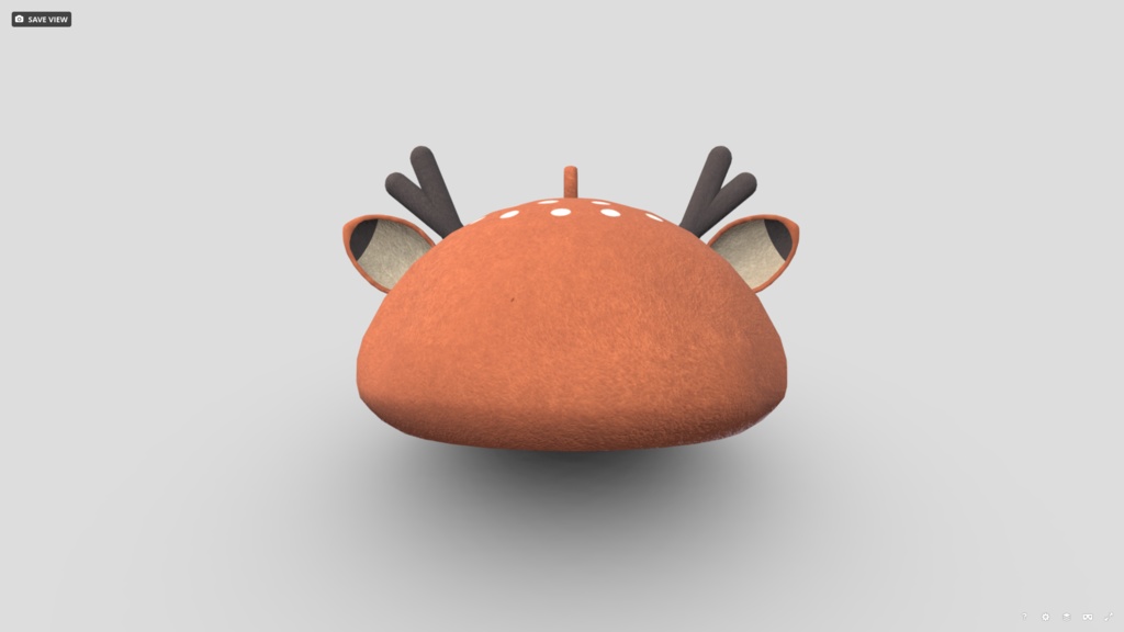 [FBX] ベレー帽（鹿）🪙