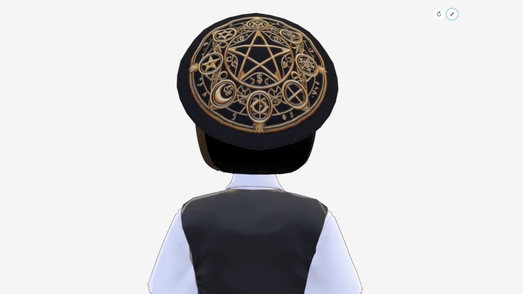 [FBX] ベレー帽（魔法陣）🪙