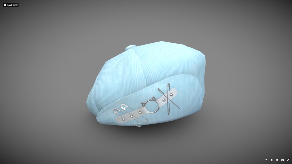 [FBX] ベレー帽（フリップアップバイザー）