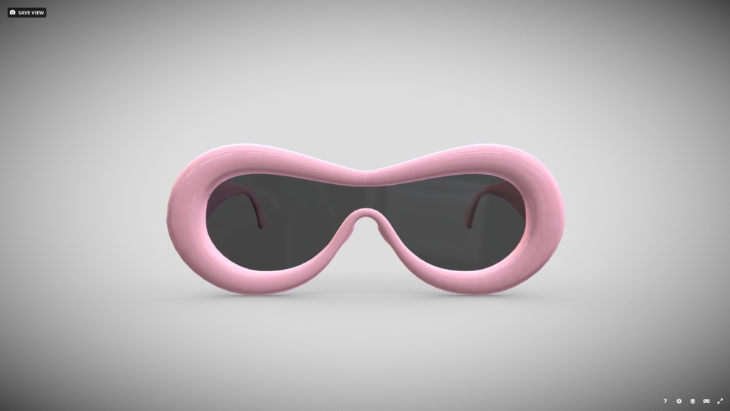[FBX] バブルサングラス(リップシェイプ)