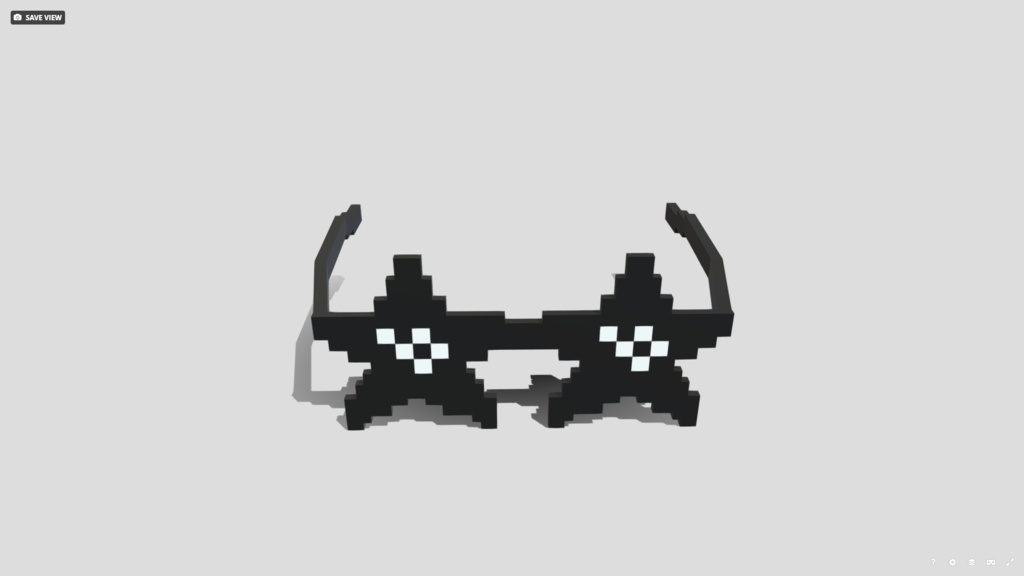 [FBX] [無料+] 8bitサングラス(ハート)