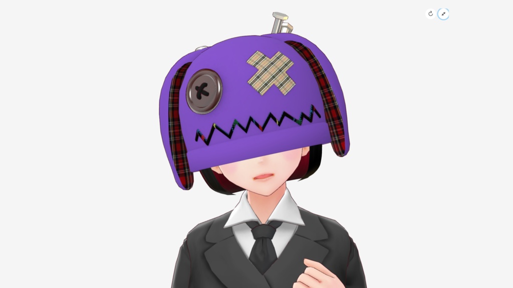 [FBX] 陰キャップ（ガラクタウサギの目隠し帽）