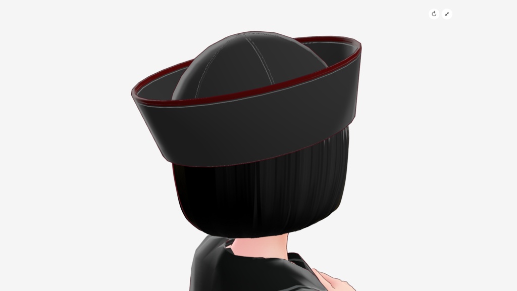 マリンハット(バックルベルト)/ブラック