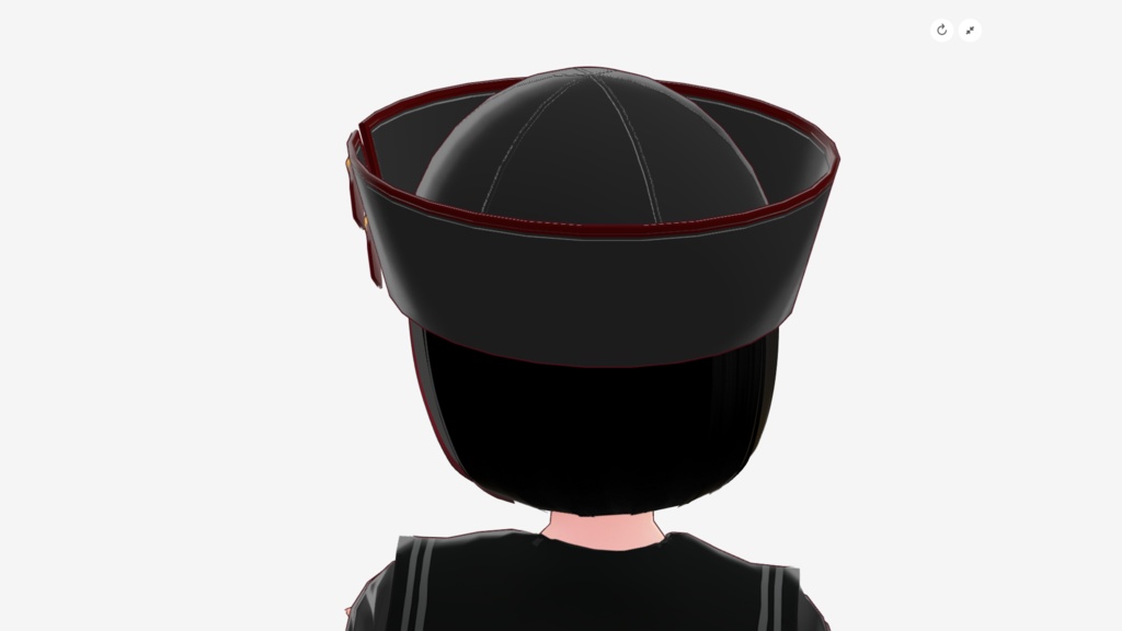 マリンハット(バックルベルト)/ブラック
