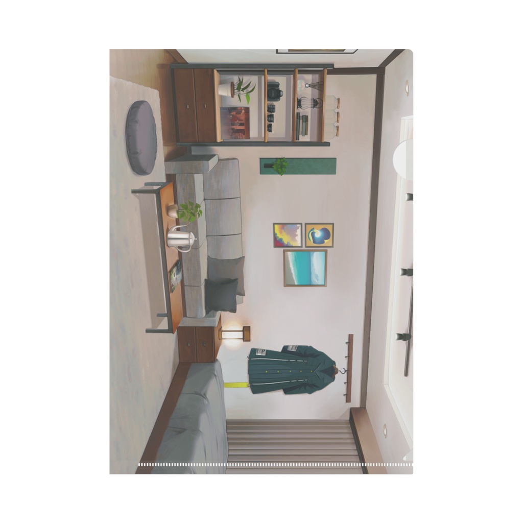 【よもぎ】kz7先生描きおろし!よもぎの部屋クリアファイル <A4サイズ>【2周年記念グッズ】