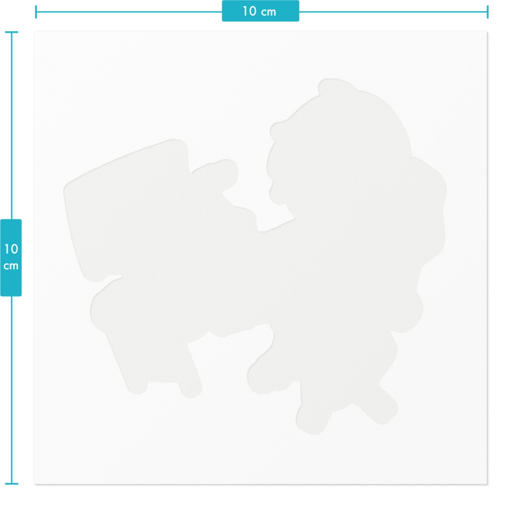 【よもぎ誕生日記念】津軽産あっぷる先生描きおろし!ステッカー <100mm x 100mm>【限定グッズ】