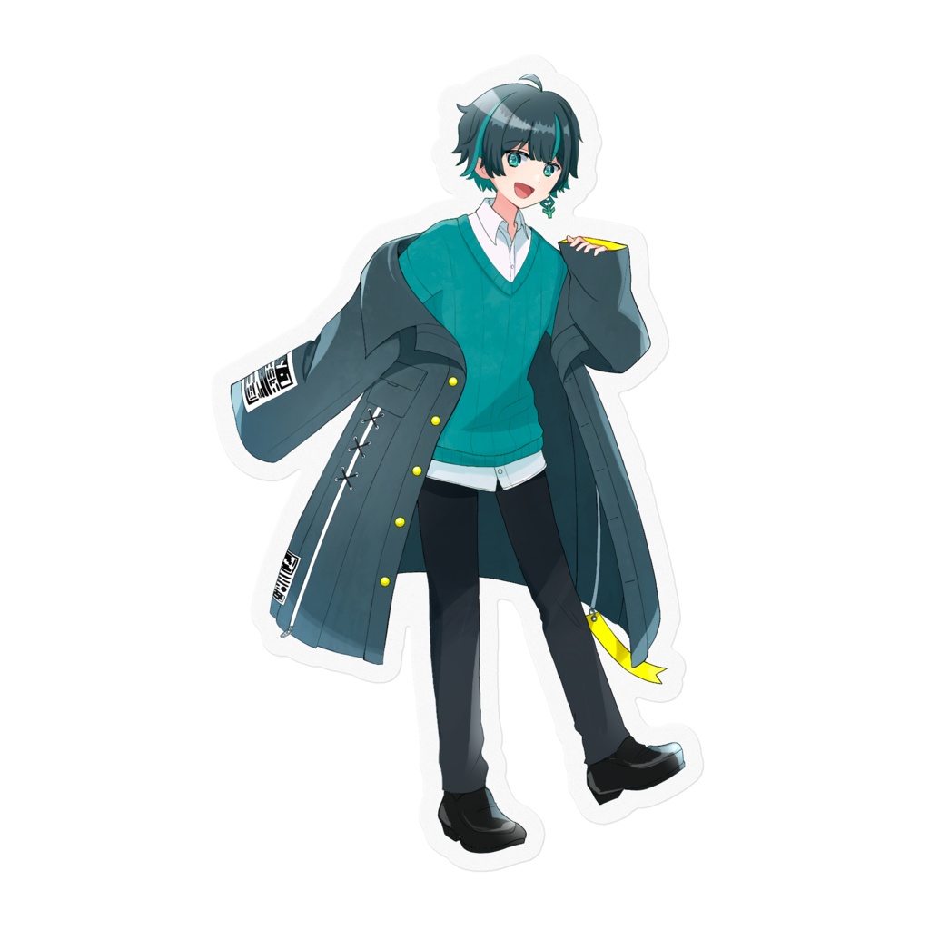 【よもぎ誕生日記念】*SAKI*先生描きおろし!ステッカー <100mm x 100mm>【限定グッズ】