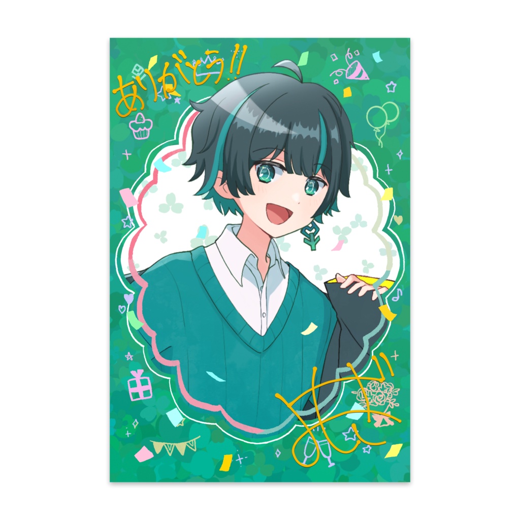 【誕生日当日限定】よもぎ直筆サイン入り！ポストカード【限定グッズ】