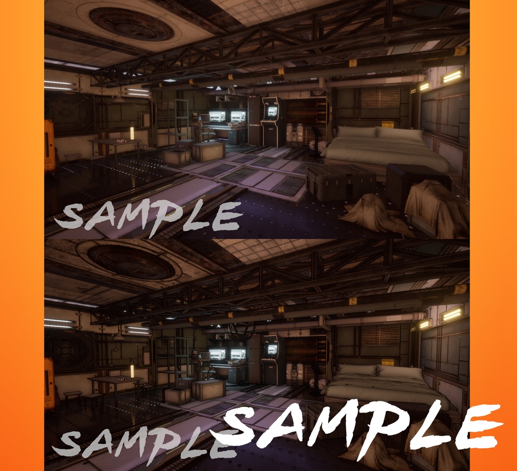 ■背景■ サイバーパンクルーム03