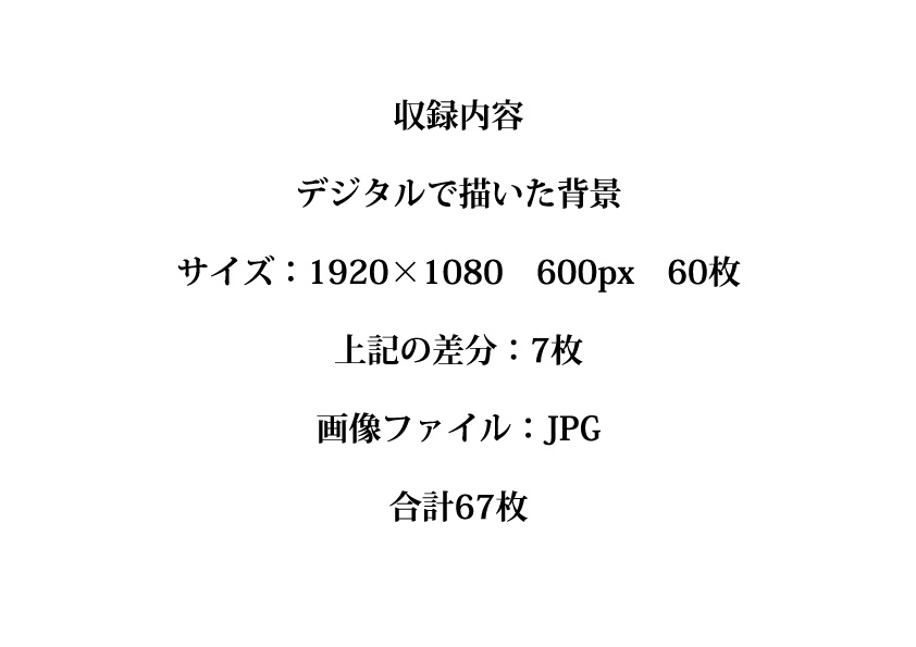 デジタルで描いた背景ワンドロ2021年7月セット