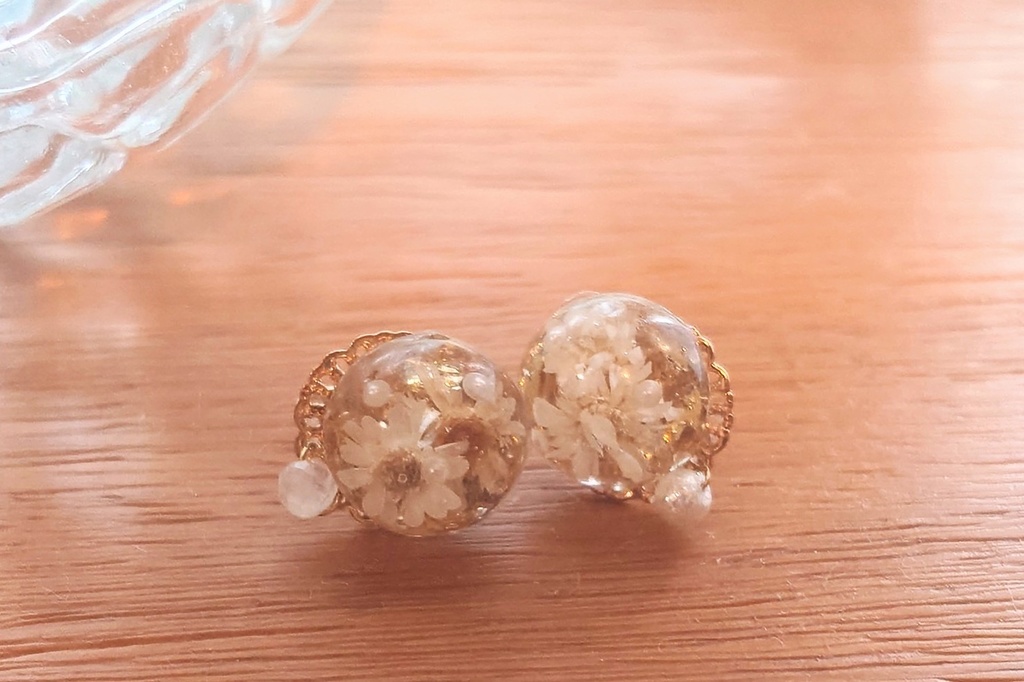 【展示】花宵の月(蛍)/レインボームーンストーン