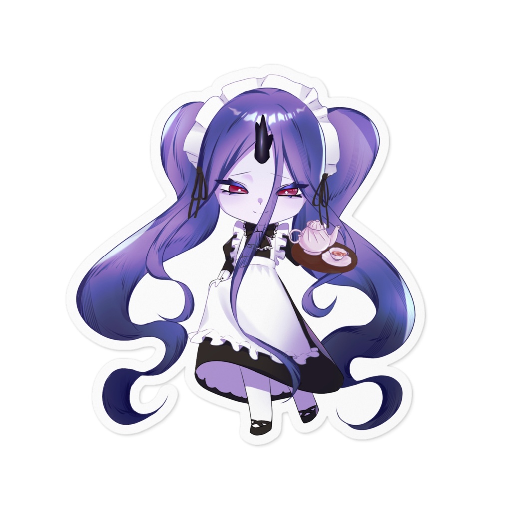 【お着換えステッカー】メイド服