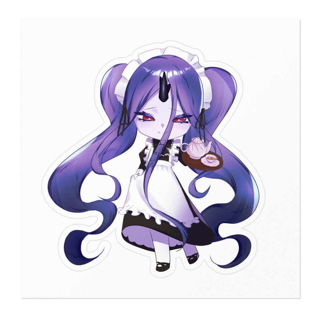 【お着換えステッカー】メイド服