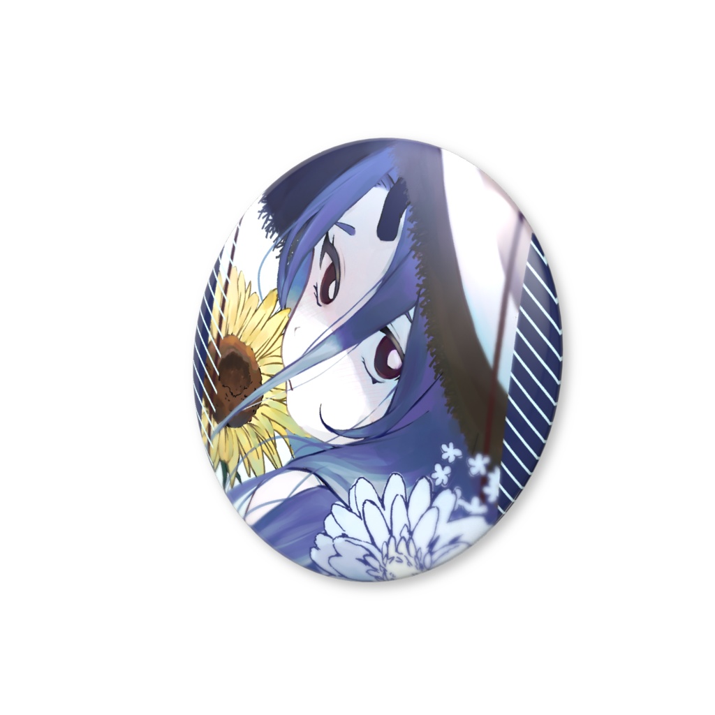 夏模様缶バッジ