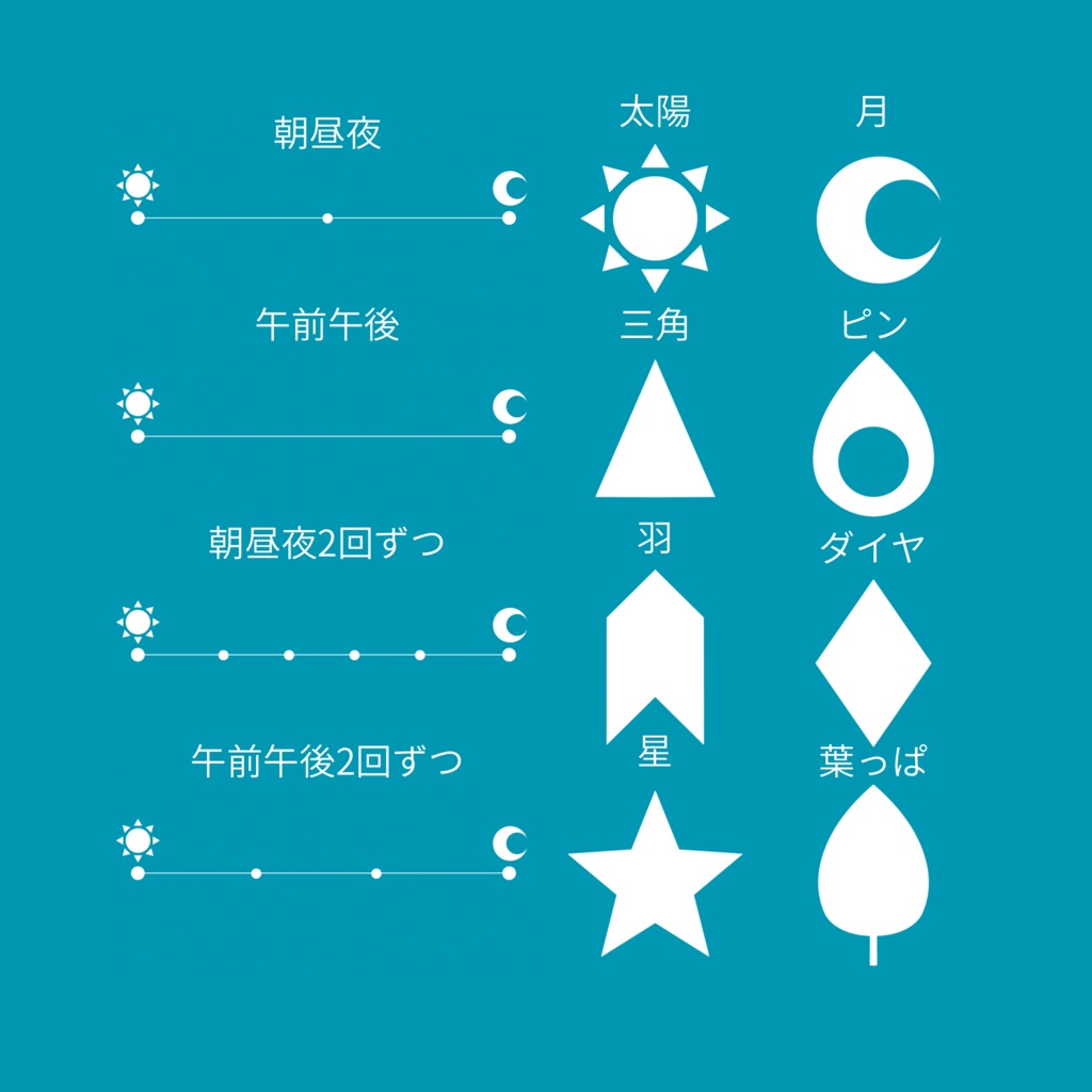 【無料】時間経過表示アイコン素材