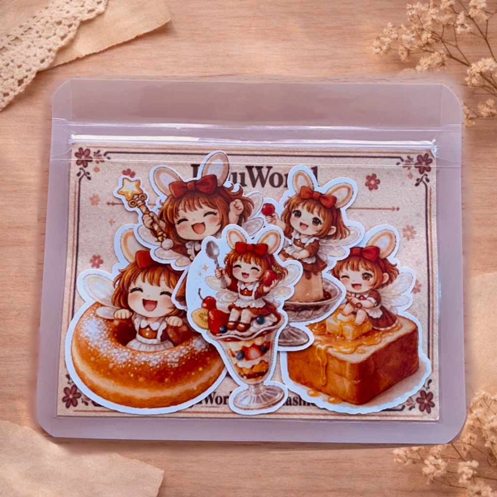 らじゅのせかい｜喫茶らじゅのごほうび フレークシール②