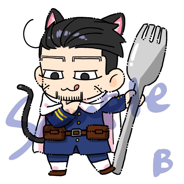 尾猫ちゃんアクリルキーホルダーtype:B