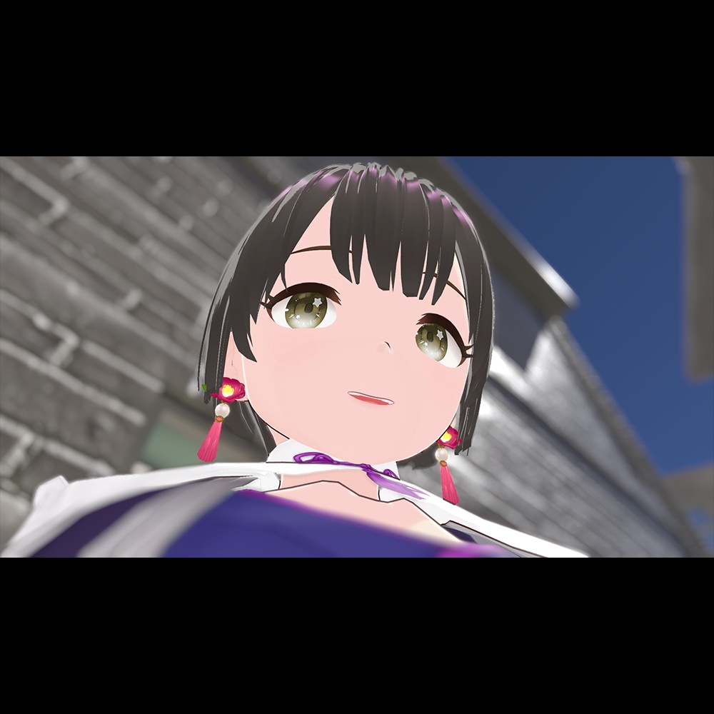 【VRChat向け】椿ピアス