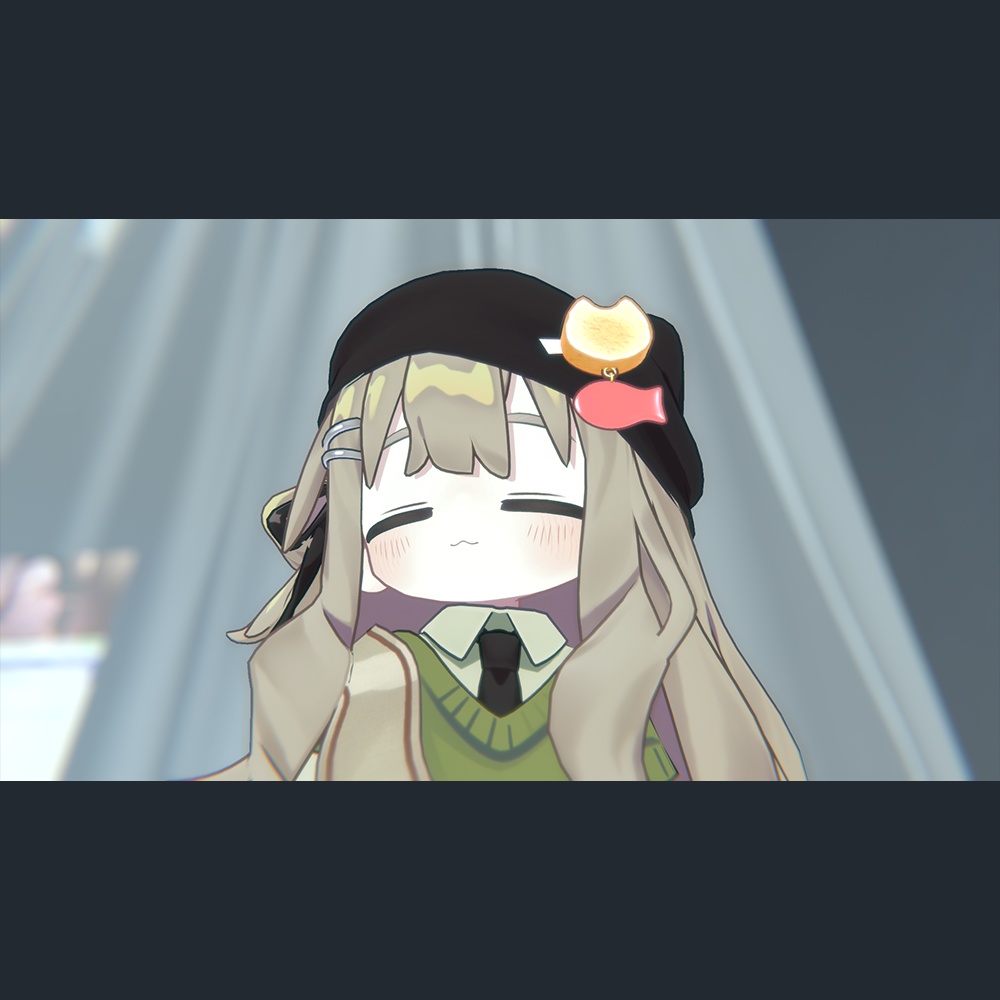 【VRChat向け】おさかなねこパン アクセサリー