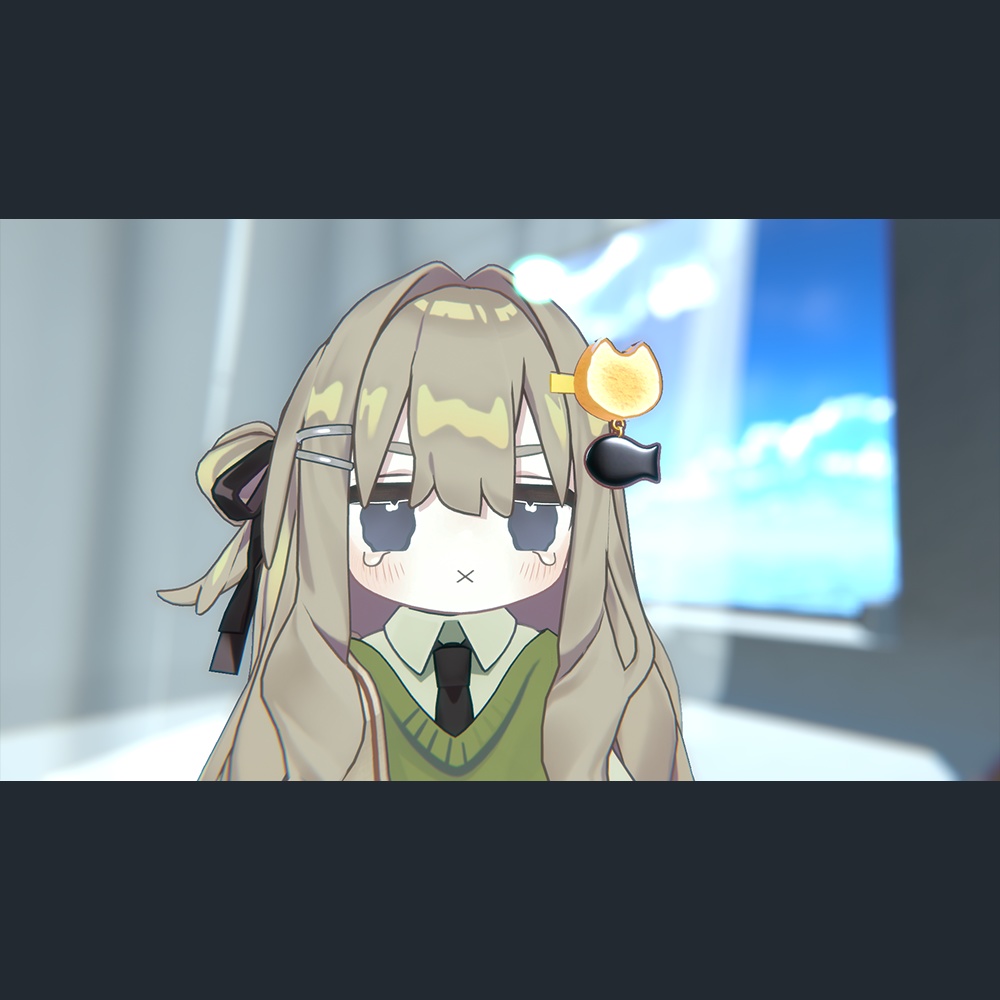 【VRChat向け】おさかなねこパン アクセサリー