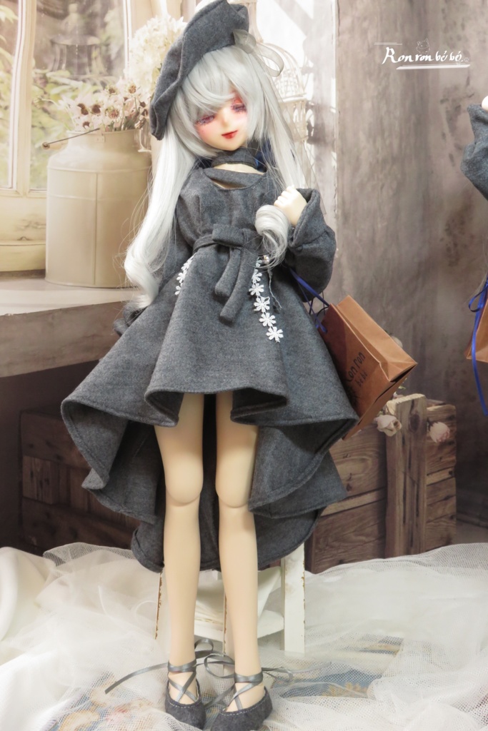 フィッシュテールワンピースセット〈グレー〉 DDdy DDS 【同梱不可】