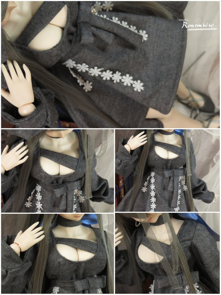 フィッシュテールワンピースセット〈グレー〉 DDdy DDS 【同梱不可】