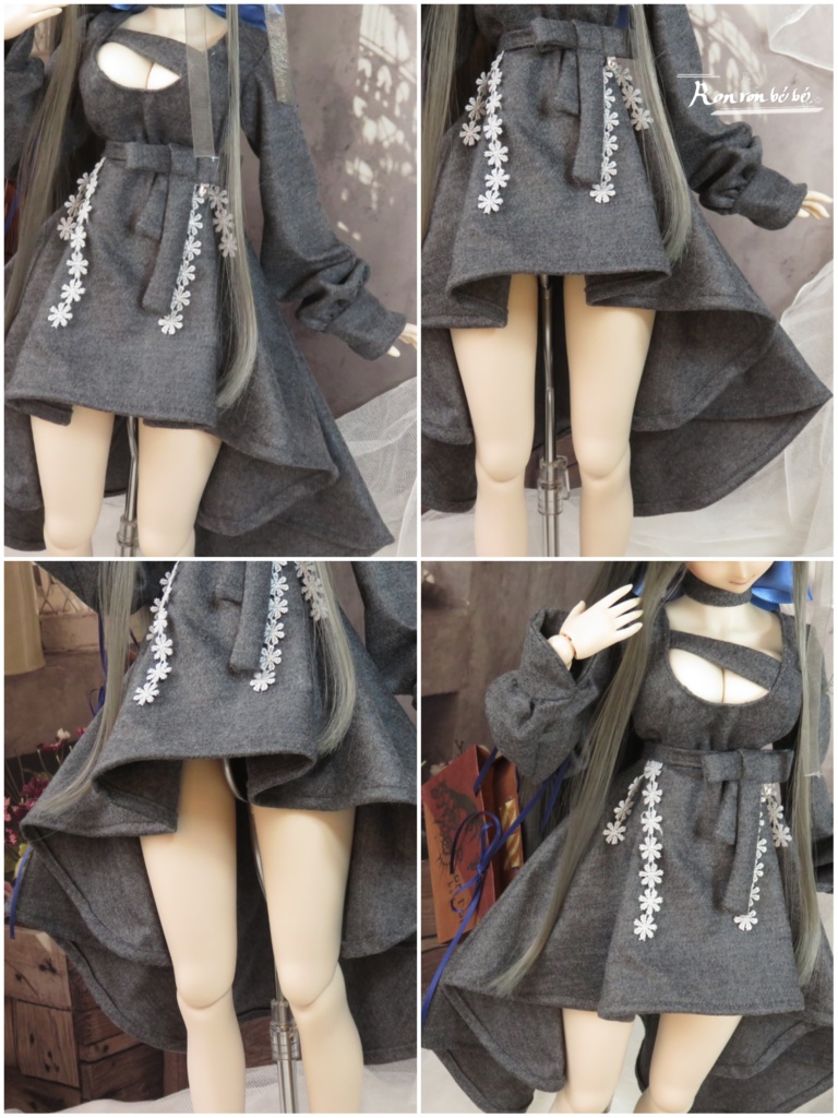 フィッシュテールワンピースセット〈グレー〉 DDdy DDS 【同梱不可】