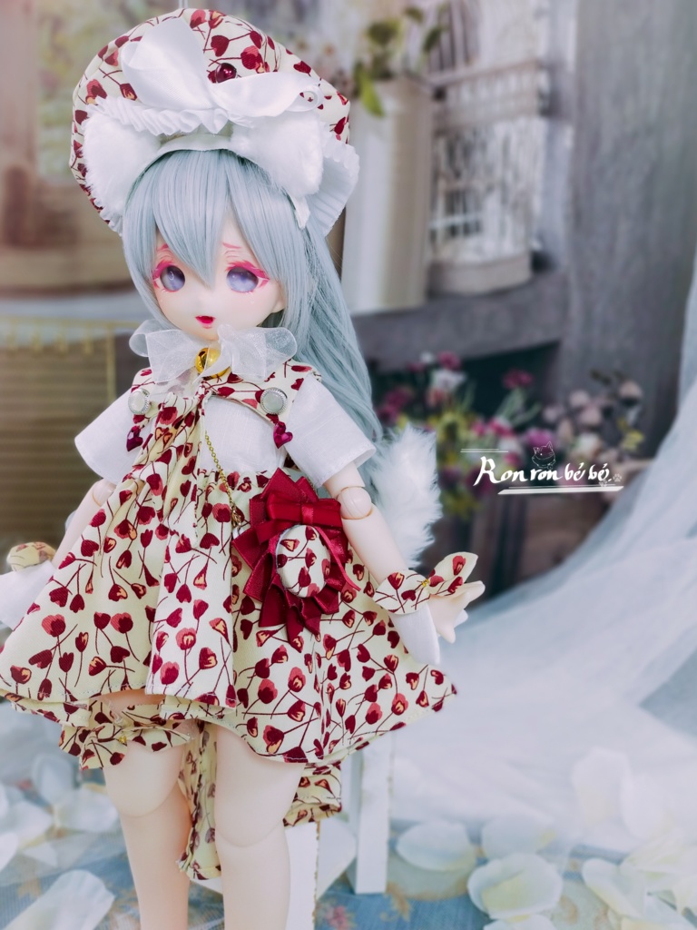 1/4向け ドール服　「セーラー　フラワー」