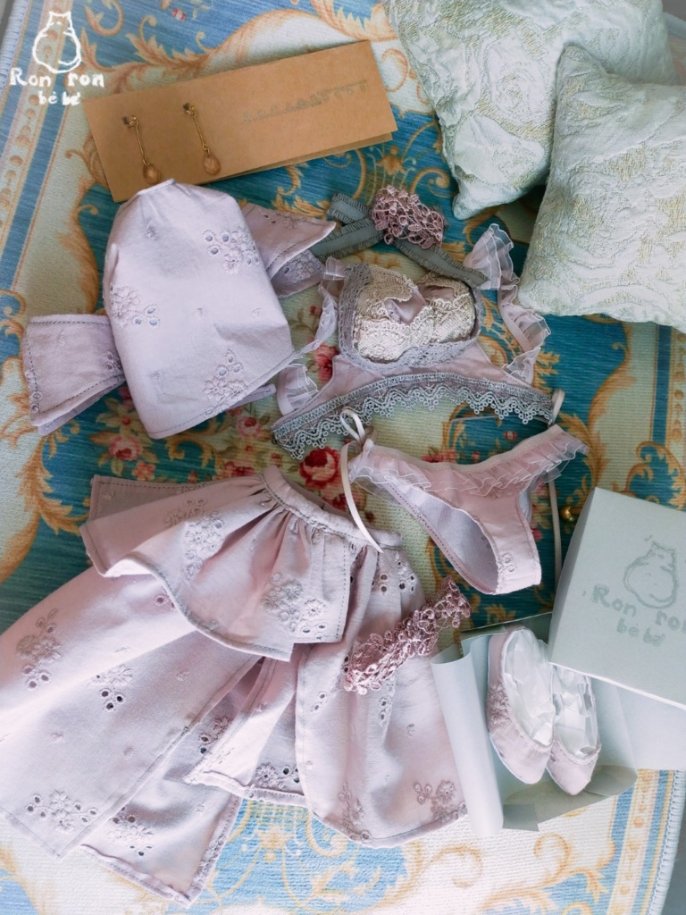 DDdy ◆くすみ紫ドレス+下着&小物8点セット◆