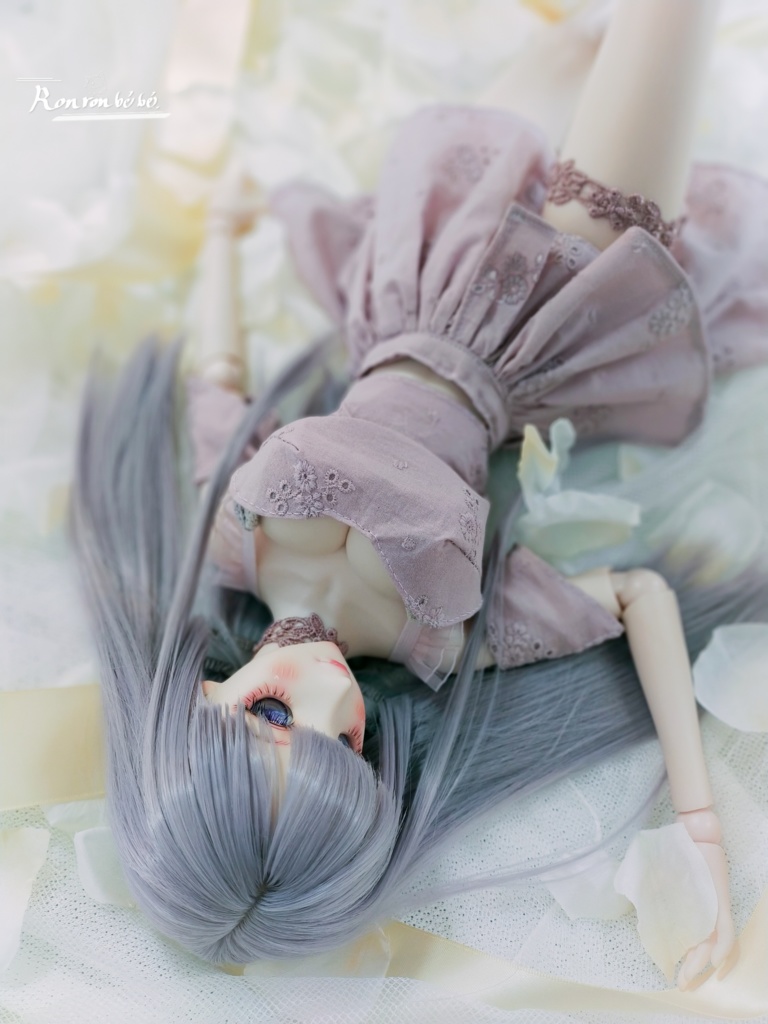 DDdy ◆くすみ紫ドレス+下着&小物8点セット◆